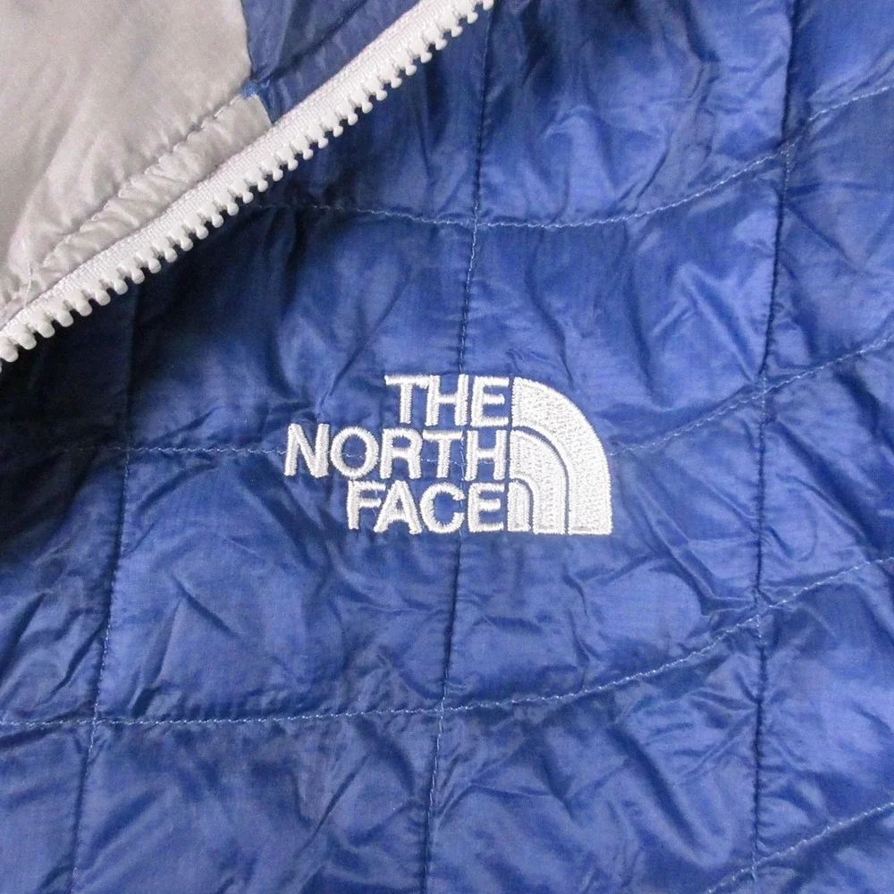 The North Face Jacket Mens Small Blue Thermoball Quilted Puffer Full Zip